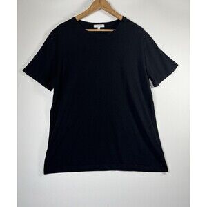 Gustin T Shirt Mens Large Black Organic Cotton Crewneck USA Made Premium Basics